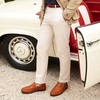 image:imageGo Tour Mens Premium Genuine Leather Casual Slip on Loafers Breathable Driving Shoes Fashion SlipperAbrown