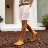 image:imageGo Tour Mens Premium Genuine Leather Casual Slip on Loafers Breathable Driving Shoes Fashion SlipperAyellow