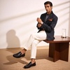 image:imageGo Tour Mens Premium Genuine Leather Casual Slip on Loafers Breathable Driving Shoes Fashion SlipperCblack