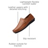 image:imageGo Tour Mens Premium Genuine Leather Casual Slip on Loafers Breathable Driving Shoes Fashion SlipperCbrown