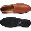 image:imageGo Tour Mens Premium Genuine Leather Casual Slip on Loafers Breathable Driving Shoes Fashion SlipperCbrown