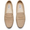 image:imageGo Tour Womens Suede Penny Loafers Classic SlipOn Driving ShoesBeige