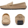 image:imageGo Tour Womens Suede Penny Loafers Classic SlipOn Driving ShoesBeige