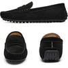 image:imageGo Tour Womens Suede Penny Loafers Classic SlipOn Driving ShoesBlack
