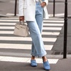 image:imageGo Tour Womens Suede Penny Loafers Classic SlipOn Driving ShoesSky Blue
