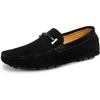 image:imageGo Tour Mens Penny Loafers Moccasin Driving Shoes Slip On Flats Boat ShoesBlack