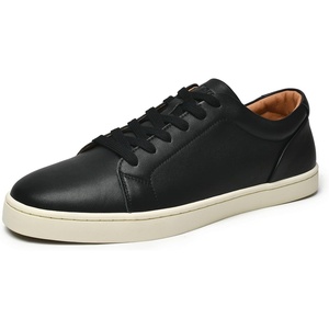 image:imageGo Tour Mens Casual Suede Leather Handmade SneakersLeather Black
