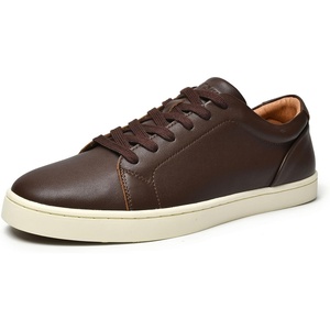 image:imageGo Tour Mens Casual Suede Leather Handmade SneakersLeather Dark Brown