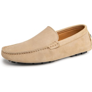 image:imageGo Tour Mens Handmade Suede Leather Casual Loafers ShoesA Beige