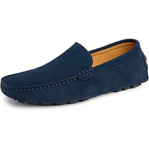 image:imageGo Tour Mens Handmade Suede Leather Casual Loafers ShoesA Blue