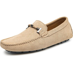 image:imageGo Tour Mens Penny Loafers Moccasin Driving Shoes Slip On Flats Boat ShoesBeige