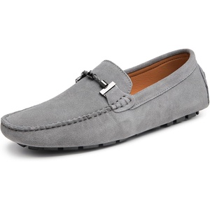 image:imageGo Tour Mens Penny Loafers Moccasin Driving Shoes Slip On Flats Boat ShoesGrey
