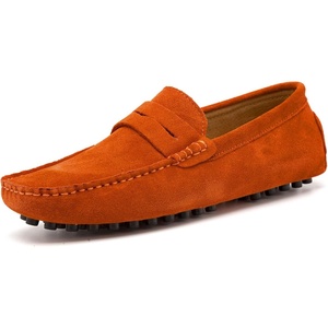image:imageGo Tour Mens Penny Loafers Moccasin Driving Shoes Slip On Flats Boat ShoesOrange