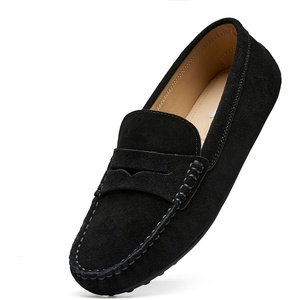 image:imageGo Tour Womens Suede Penny Loafers Classic SlipOn Driving ShoesBlack