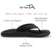 image:imageGo Tour Mens Arch Support Flip Flops NonSlip Soft Cushion Thong Sandals Lightweight Comfortable Summer Beach Pool Indoor OutdoorBlack
