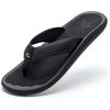 image:imageGo Tour Mens Arch Support Flip Flops NonSlip Soft Cushion Thong Sandals Lightweight Comfortable Summer Beach Pool Indoor OutdoorBlack