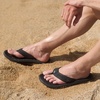image:imageGo Tour Mens Arch Support Flip Flops NonSlip Soft Cushion Thong Sandals Lightweight Comfortable Summer Beach Pool Indoor OutdoorBlack