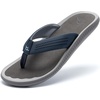 image:imageGo Tour Mens Arch Support Flip Flops NonSlip Soft Cushion Thong Sandals Lightweight Comfortable Summer Beach Pool Indoor OutdoorBlue