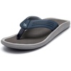 image:imageGo Tour Mens Arch Support Flip Flops NonSlip Soft Cushion Thong Sandals Lightweight Comfortable Summer Beach Pool Indoor OutdoorBlue