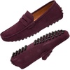 image:imageGo Tour Mens Penny Loafers Moccasin Driving Shoes Slip On Flats Boat ShoesRed
