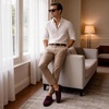 image:imageGo Tour Mens Penny Loafers Moccasin Driving Shoes Slip On Flats Boat ShoesRed