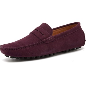 image:imageGo Tour Mens Penny Loafers Moccasin Driving Shoes Slip On Flats Boat ShoesRed