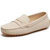 image:imageGo Tour Womens Suede Penny Loafers Classic SlipOn Driving ShoesNude