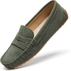 image:imageGo Tour Womens Suede Penny Loafers Classic SlipOn Driving ShoesGreen